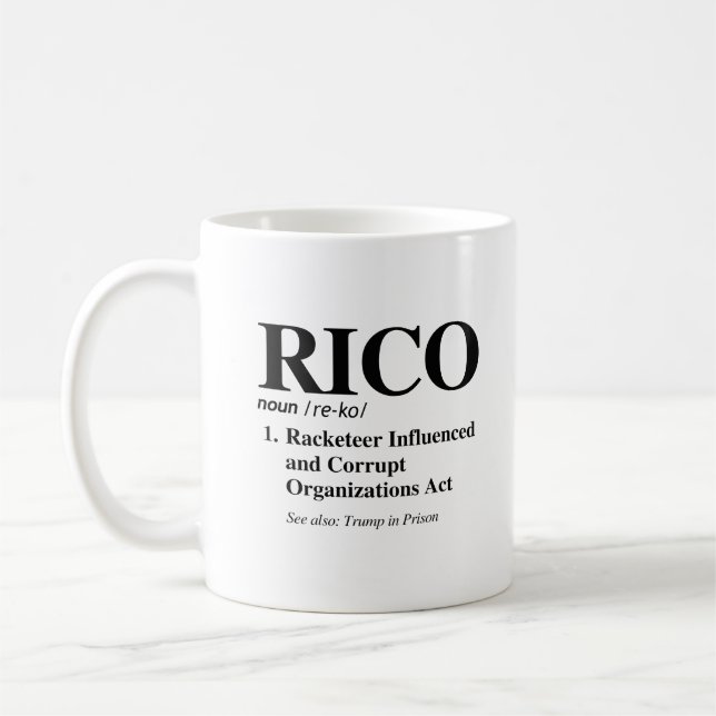 RICO Definition Coffee Mug (Left)