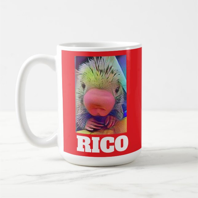RICO PORCUPINE  COFFEE MUG (Left)