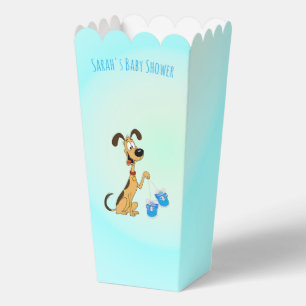 Rico the Dog Baby Boy Shower Guest Towels Favour Box