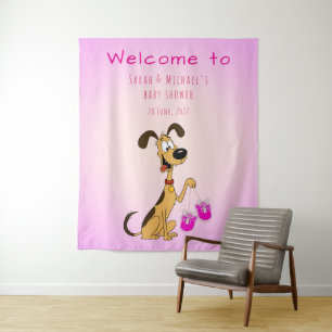 Rico the Dog Baby Boy Shower Tapestry