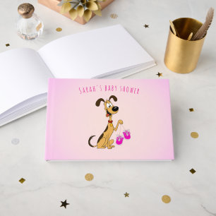 Rico the Dog Baby Girl Shower Guest Book