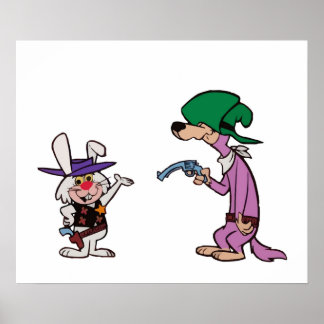 Ricochet Rabbit  DroopaLong Poster