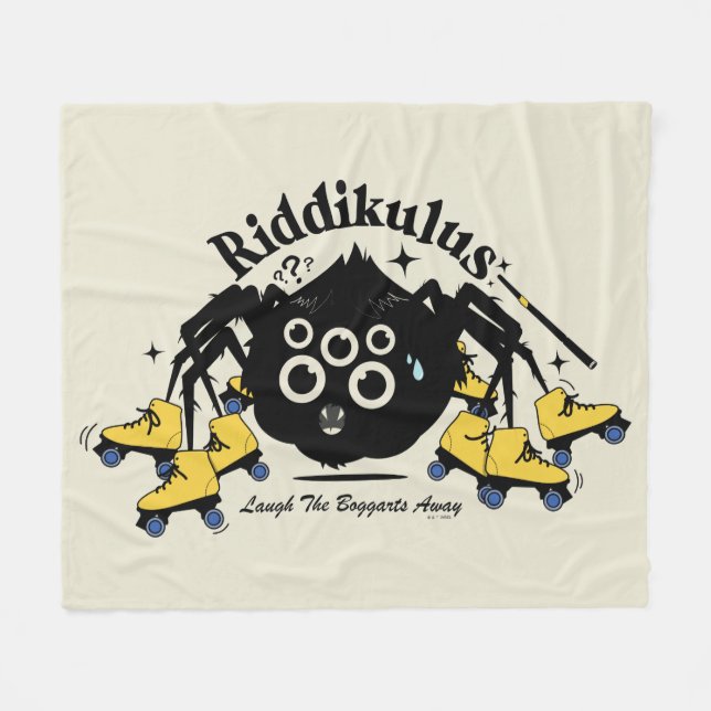 Riddikulus - Laugh the Boggarts Away Fleece Blanket (Front (Horizontal))