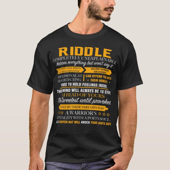 RIDDLE completely unexplainable T-Shirt (Front)