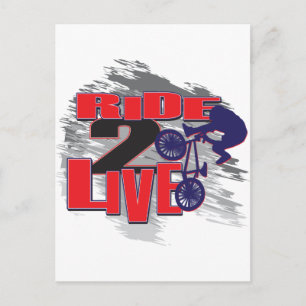 Ride 2 Live BMX Rider Postcard