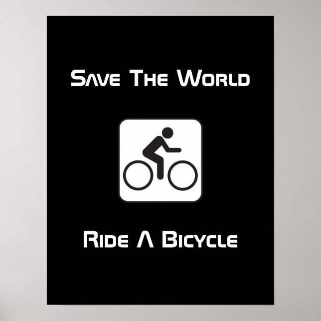 Ride A Bicycle Negative Poster (Front)