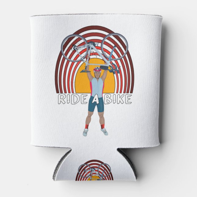 Ride a Bike Can Cooler (Front)