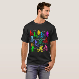 Ride a bike funny colourful elegant T-Shirt