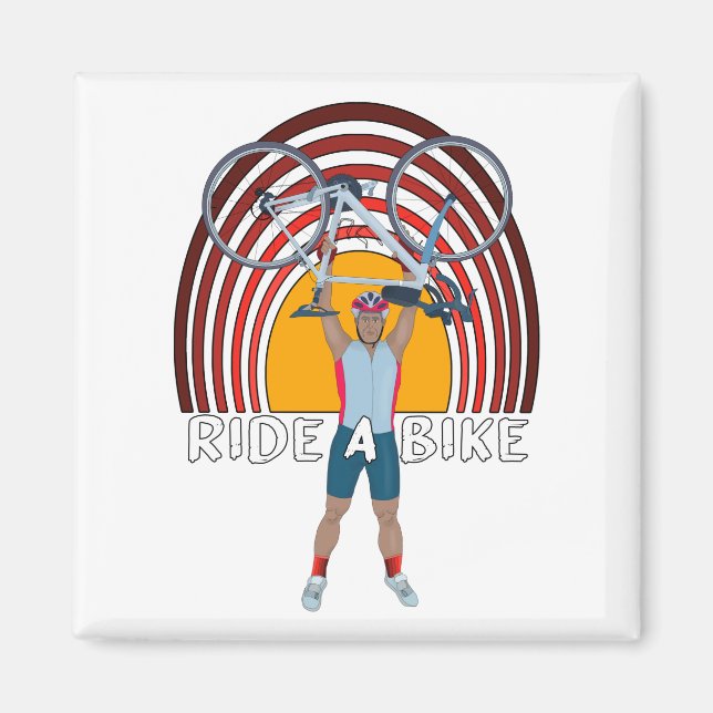 Ride a Bike Magnet (Front)