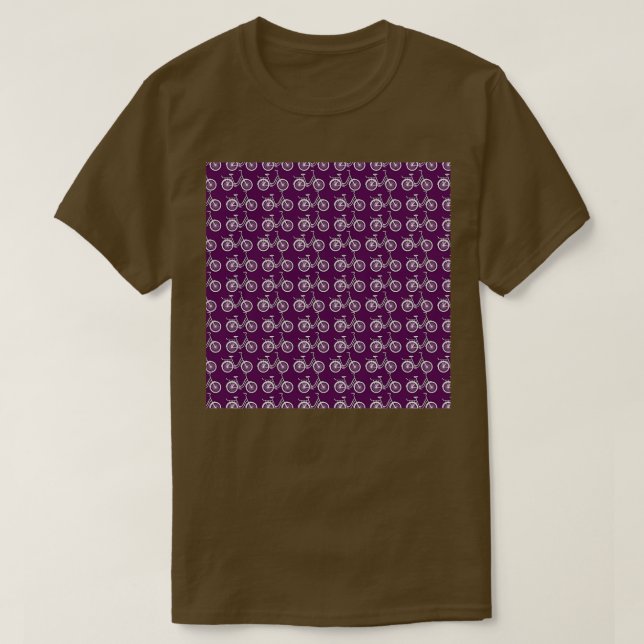 Ride a Bike Neck Gaiter Purple Bicycle Neck Gator  T-Shirt (Design Front)