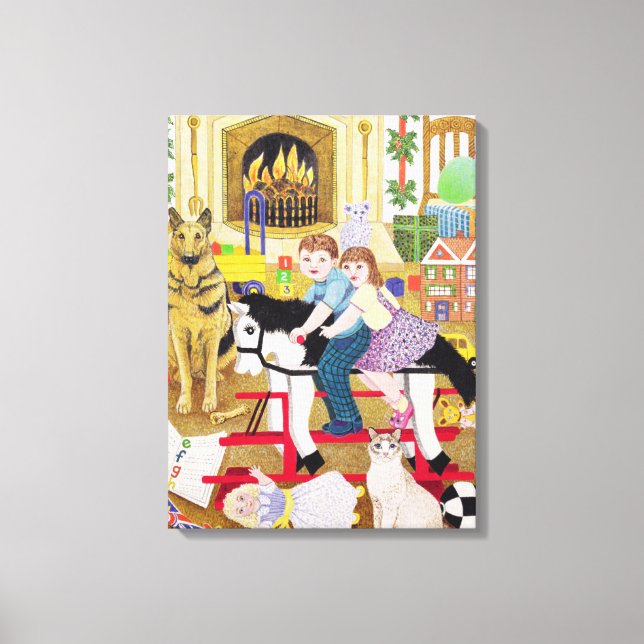 Ride-a-Cock-Horse Canvas Print (Front)