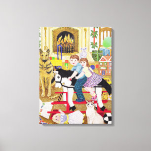 Ride-a-Cock-Horse Canvas Print