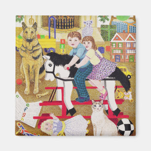 Ride-a-Cock-Horse Magnet
