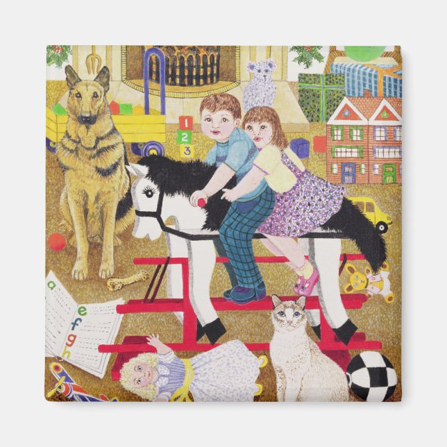 Ride-a-Cock-Horse Magnet (Front)