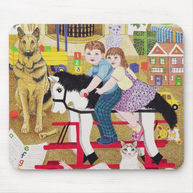 Ride-a-Cock-Horse Mouse Pad (Front)