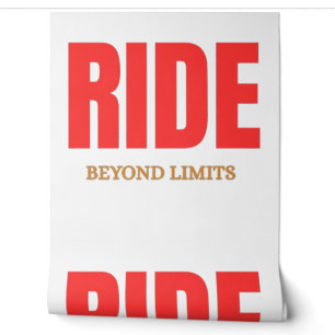 Ride Beyond Limits – Motivational Biker Typography Wallpaper