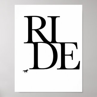 Ride Black and White Graphic Print