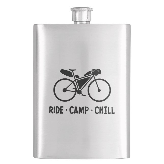 Ride Camp Chill Bikepacking Hip Flask (Front)