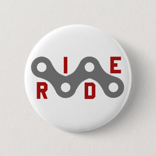 Ride (Chain) 6 Cm Round Badge