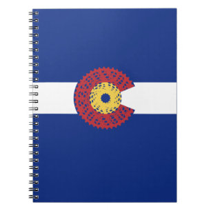 Ride Colorado (Bicycle Cassette) Spiral Notebook