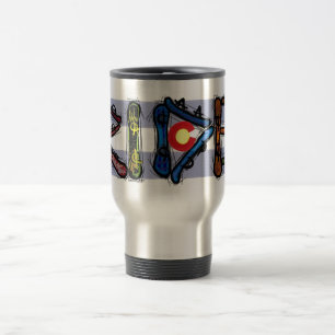 Ride Colorado snowboard stainless mug