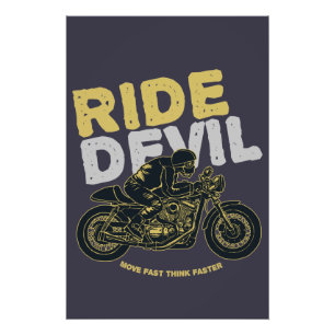 🔥 Ride Devil: Move Fast, Think Faster! 🔥 Photo Print