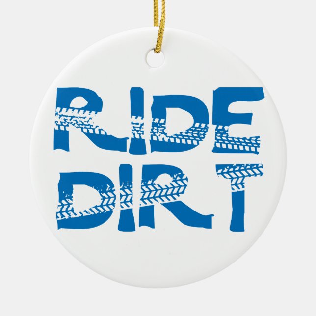 Ride Dirt Ceramic Tree Decoration (Front)