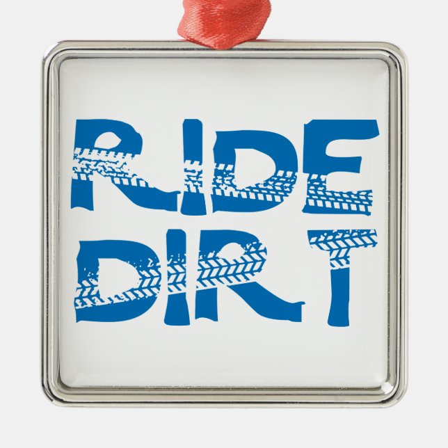 Ride Dirt Metal Tree Decoration (Front)