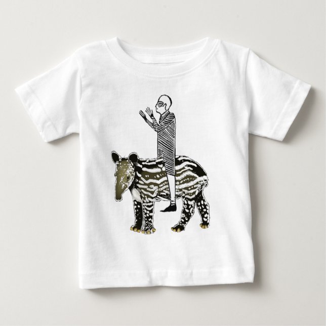 Ride em' tapir baby T-Shirt (Front)