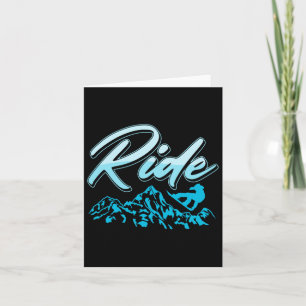 Ride Extreme Winter Sports Snowboarding Snowboarde Card