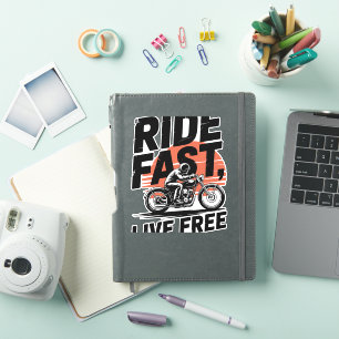 Ride Fast Live Free Bicyclist T-shirt