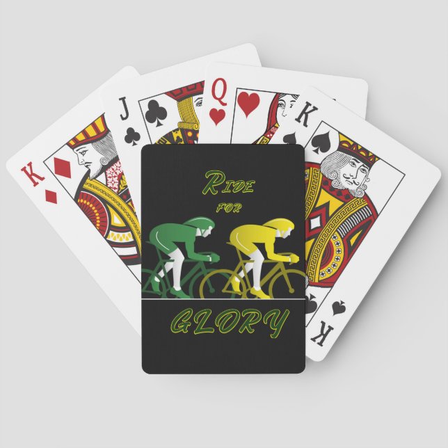 Ride For Glory Canvas Art Playing Cards (Back)