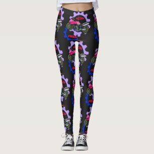 Ride Free and Safe Motorbike  Leggings