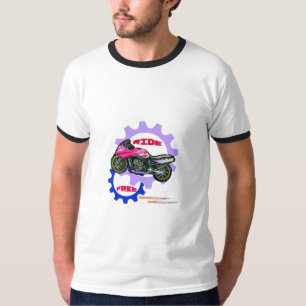 Ride Free and Safe Motorbike  T-Shirt