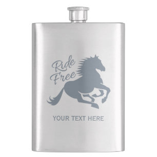 Ride Free custom flask