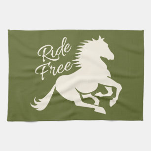 Ride Free custom kitchen towel