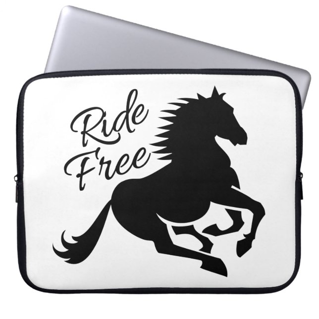 Ride Free custom laptop sleeve (Front)