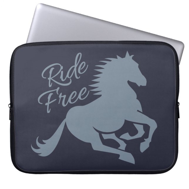 Ride Free custom laptop sleeve (Front)