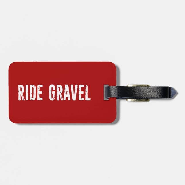 Ride Gravel Luggage Tag (Back Horizontal)