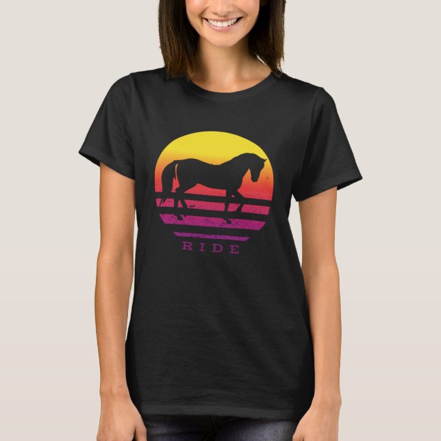 RIDE Horseback Riding T-Shirt (Front)