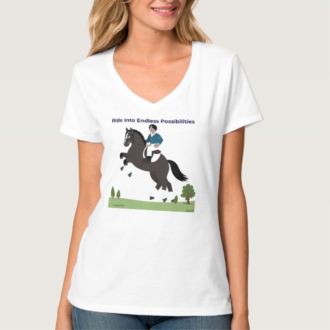 Ride Into Endless Possibilities | Inspirational Ho T-Shirt (Front)