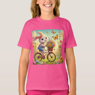 Ride Into Joy - Bunny Bicycle Tee