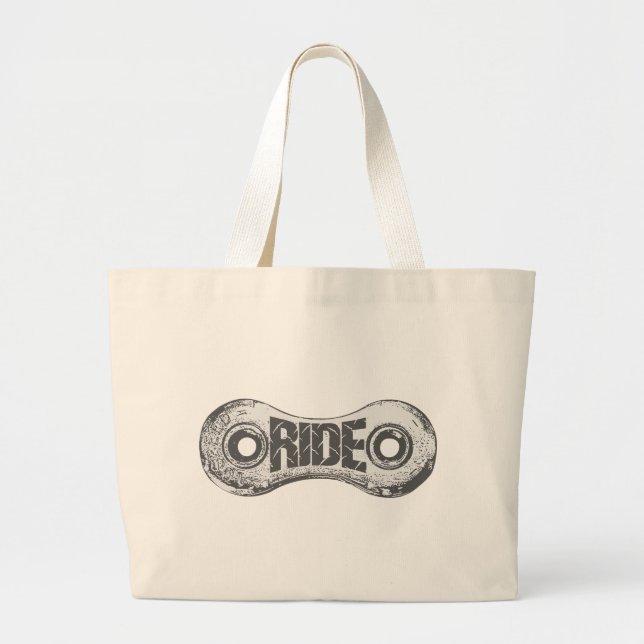 Ride Large Tote Bag (Front)
