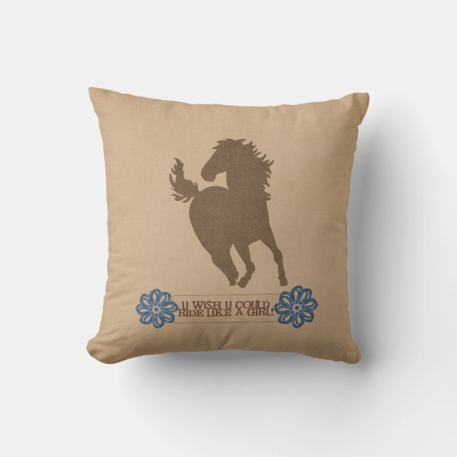 Ride Like A Girl Cushion (Front)