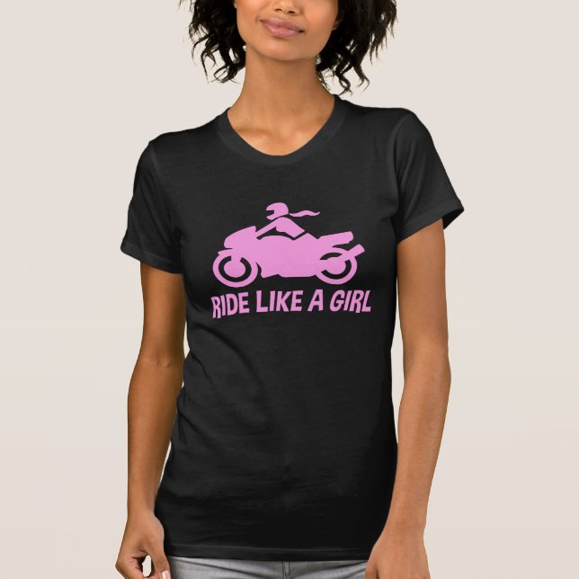 Ride Like A Girl T-Shirt (Front)