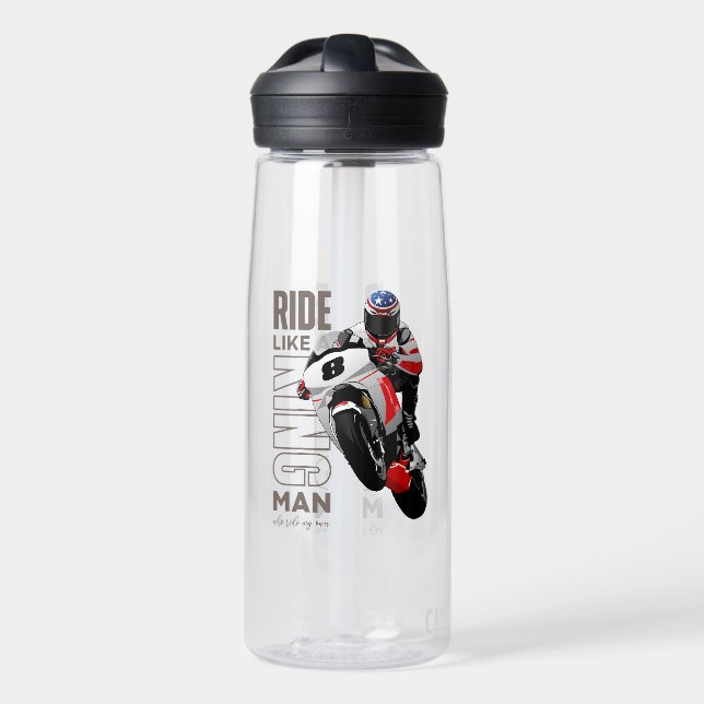 Ride Like a King | 25oz Water Bottle (Front)