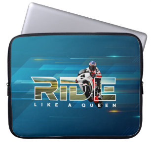 Ride Like a Queen   15" Laptop Sleeve