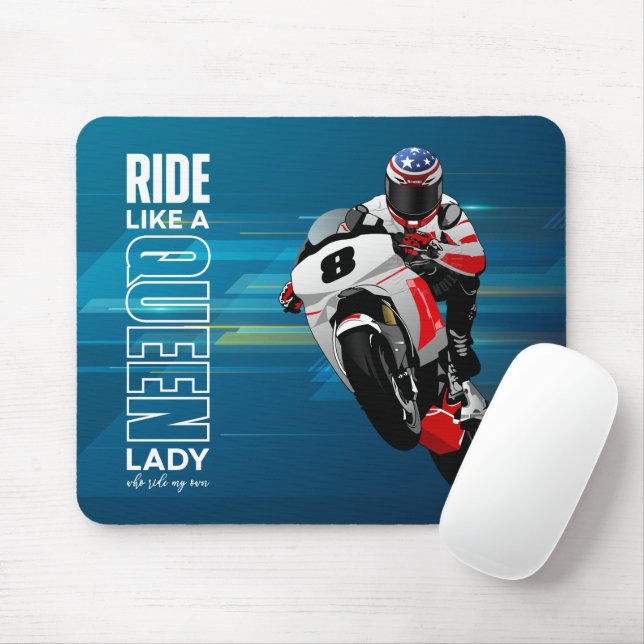 Ride Like a Queen  |  Mouse Pad (With Mouse)