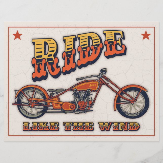 Ride Like the Wind Flyer (Front)