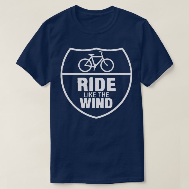 Ride Like the Wind  T-Shirt (Design Front)